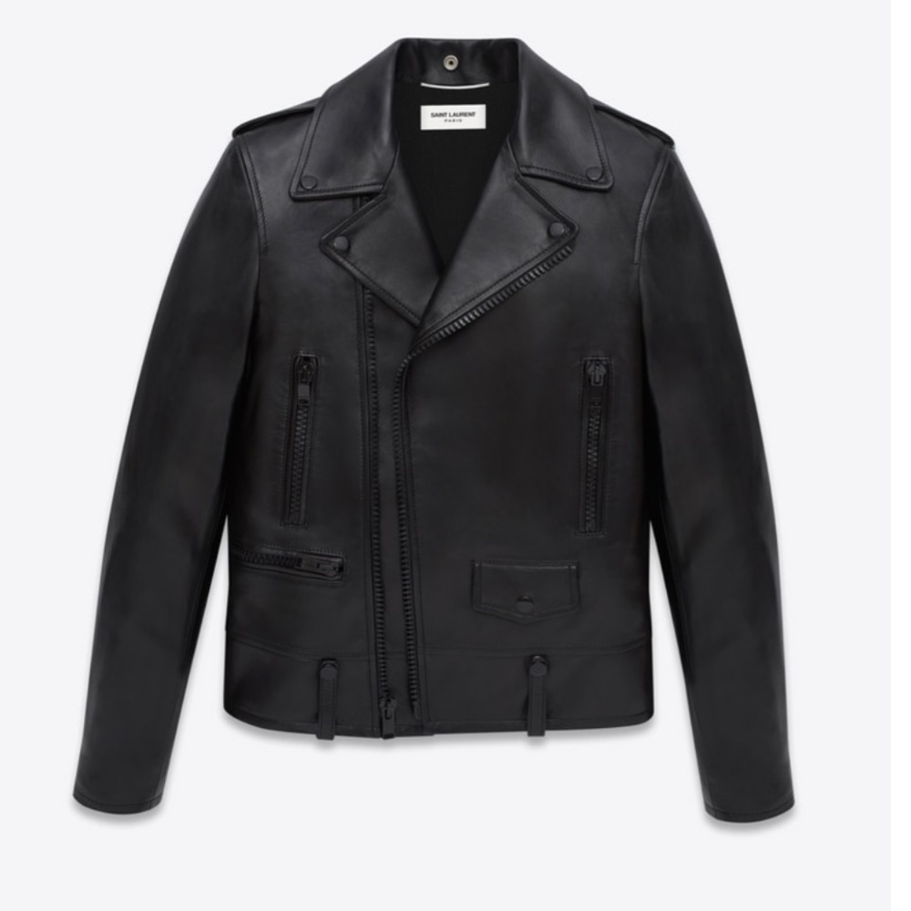 SAINT LAURENT NEW leather jacket